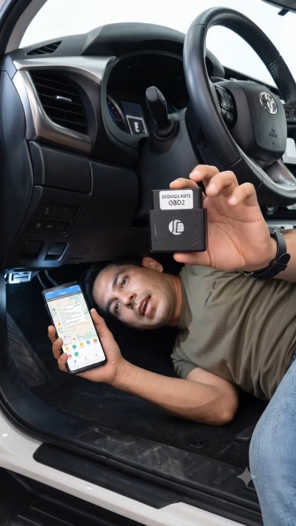 Demostración real de GPS GeoVigilante OBD2 y App DAGPS en el auto